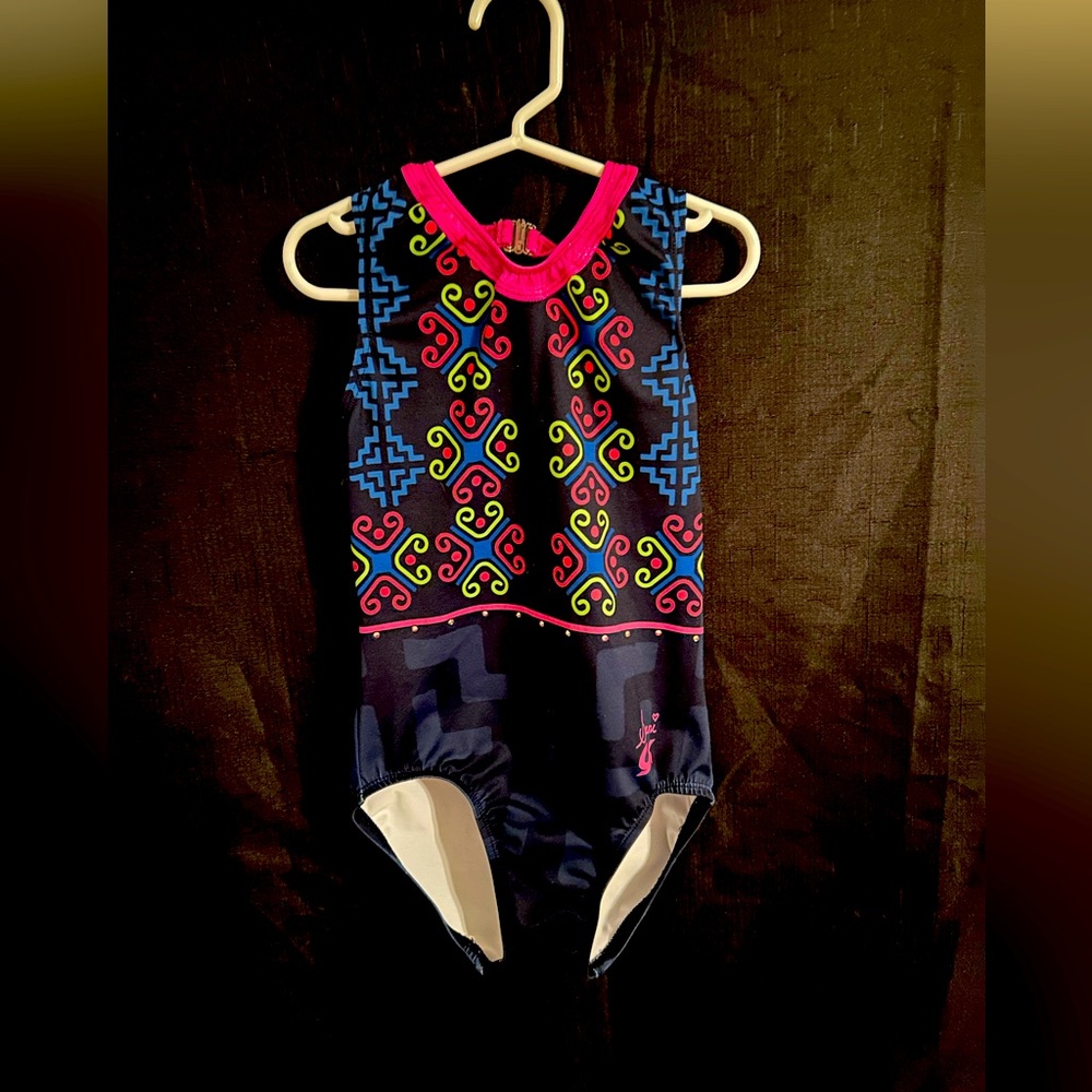 GK Multicolor Swirl Gymnastics Leotard